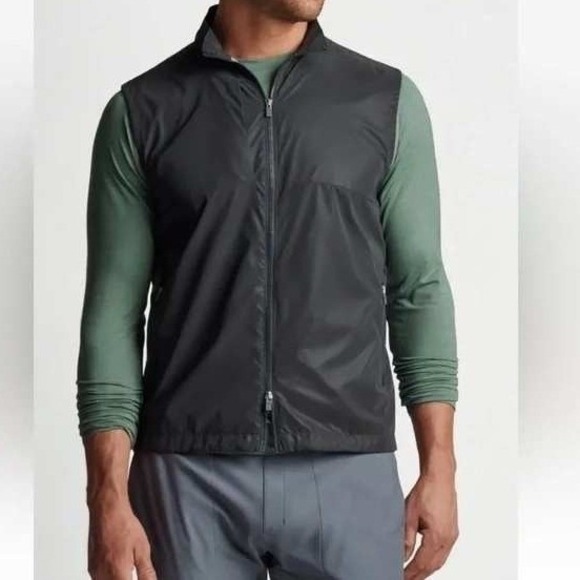 Peter Millar Men's Dart Reflect Performance Vest Gray NWT Size L Golf Outdoor